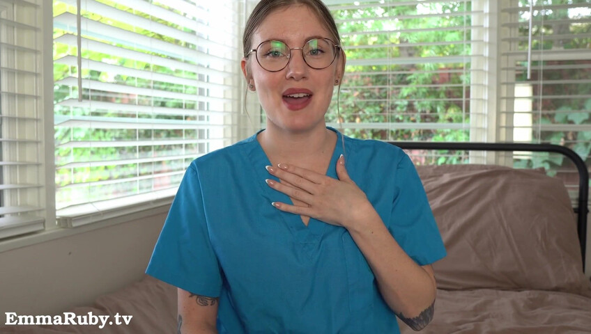 Emma Ruby ASMR - JOI * Naughty Nurse Needs a HUGE Load from You