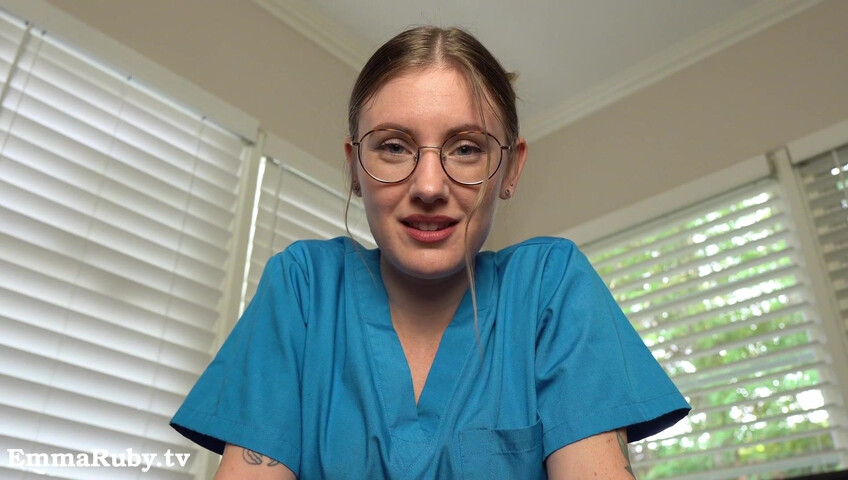 Emma Ruby ASMR - JOI * Naughty Nurse Needs a HUGE Load from You