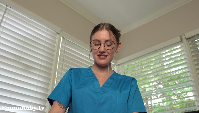Emma Ruby ASMR - JOI * Naughty Nurse Needs a HUGE Load from You