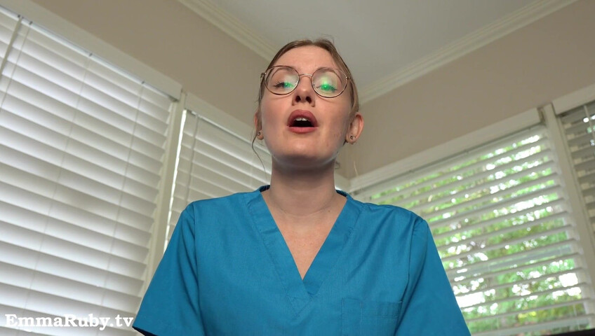 Emma Ruby ASMR - JOI * Naughty Nurse Needs a HUGE Load from You