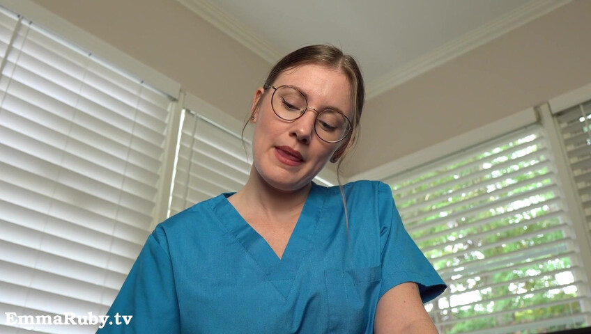 Emma Ruby ASMR - JOI * Naughty Nurse Needs a HUGE Load from You