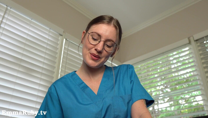 Emma Ruby ASMR - JOI * Naughty Nurse Needs a HUGE Load from You