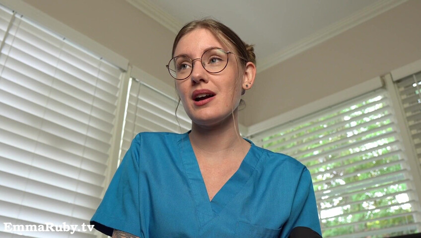 Emma Ruby ASMR - JOI * Naughty Nurse Needs a HUGE Load from You