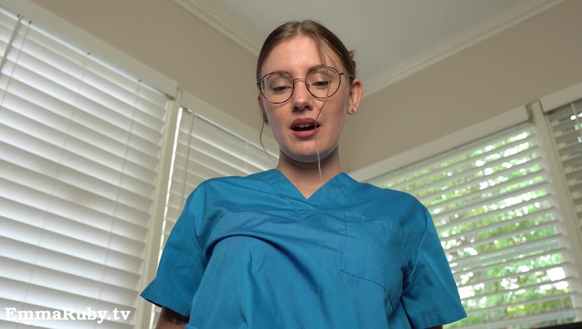 Emma Ruby ASMR - JOI * Naughty Nurse Needs a HUGE Load from You
