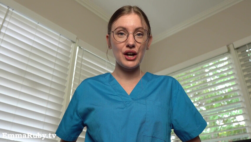 Emma Ruby ASMR - JOI * Naughty Nurse Needs a HUGE Load from You