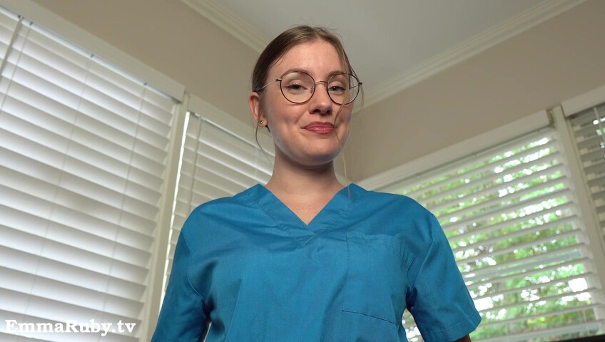 Emma Ruby ASMR - JOI * Naughty Nurse Needs a HUGE Load from You