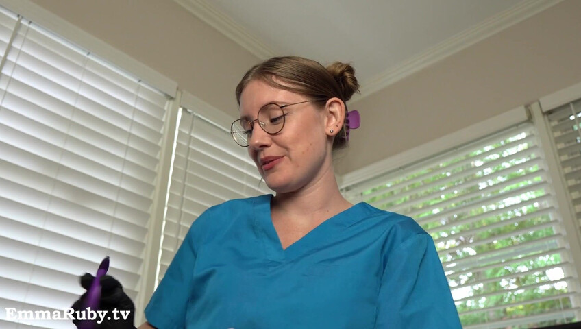 Emma Ruby ASMR - JOI * Naughty Nurse Needs a HUGE Load from You