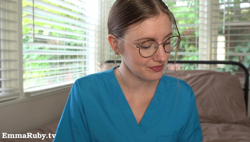 Emma Ruby ASMR - JOI * Naughty Nurse Needs a HUGE Load from You