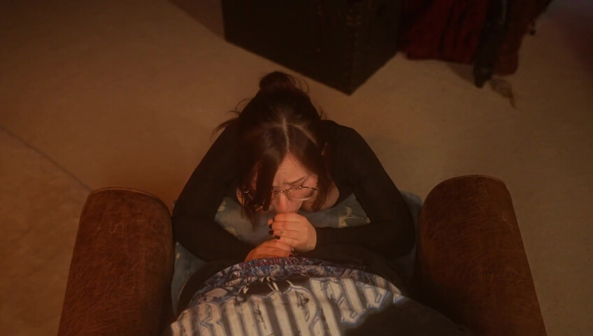 Bigtittygothegg - Valentines Day BJ Riding on Chair and Playing with Myself for Yo