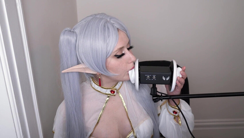 CrimsonElectra - Frieren Ear Eating ASMR with Countdown to Cum