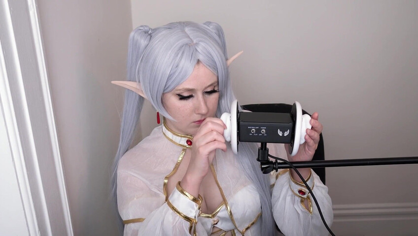 CrimsonElectra - Frieren Ear Eating ASMR with Countdown to Cum
