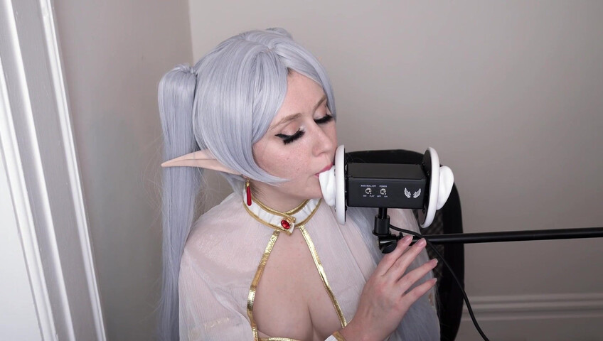 CrimsonElectra - Frieren Ear Eating ASMR with Countdown to Cum