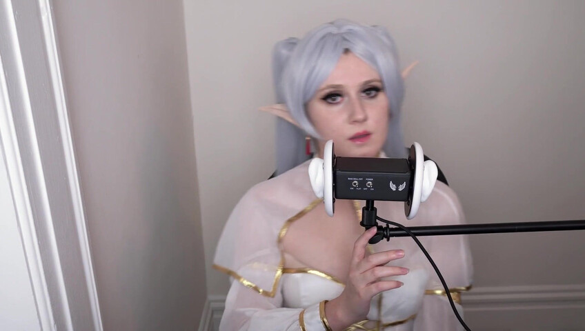 CrimsonElectra - Frieren Ear Eating ASMR with Countdown to Cum