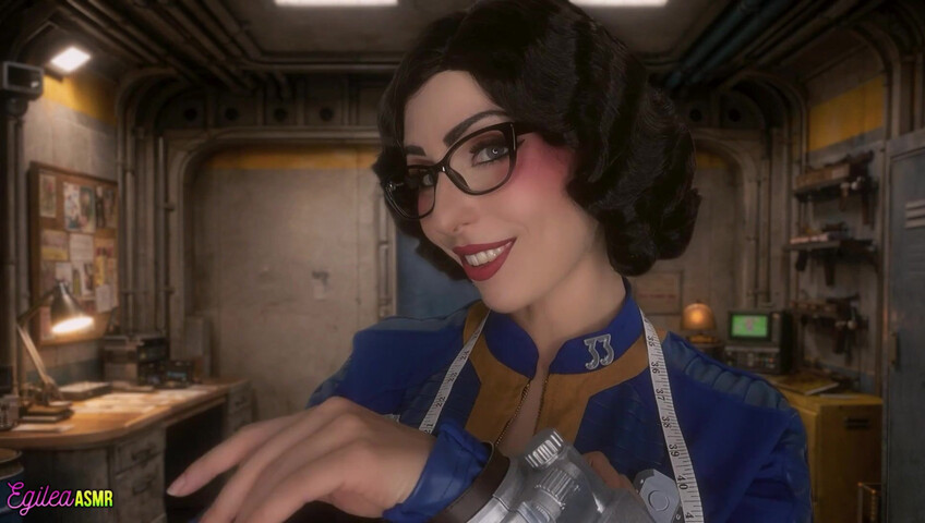 Egilea ASMR - 9 Feb 2026 - [EXCLUSIVE VIDEO] Vault Tailor Notices Your Athletic Build Close Measuring & Kisses