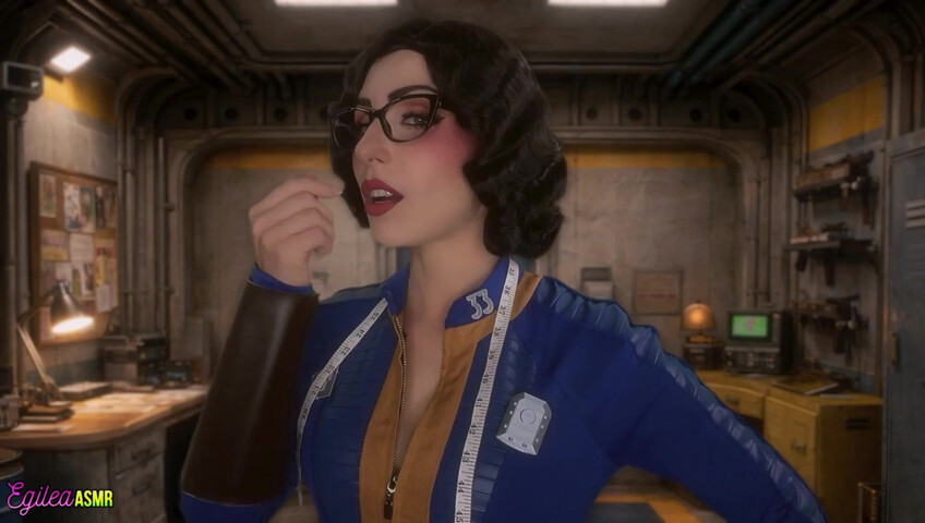 Egilea ASMR - 9 Feb 2026 - [EXCLUSIVE VIDEO] Vault Tailor Notices Your Athletic Build Close Measuring & Kisses