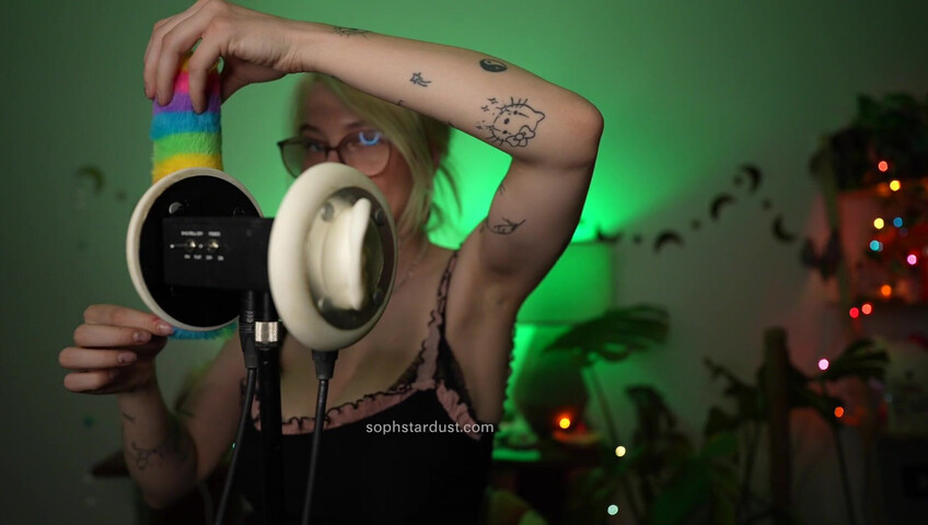 Soph Stardust ASMR - Ear licking, Kissing, Touching, Wet & Dry, Top Scratching