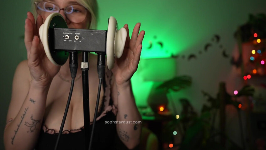 Soph Stardust ASMR - Ear licking, Kissing, Touching, Wet & Dry, Top Scratching