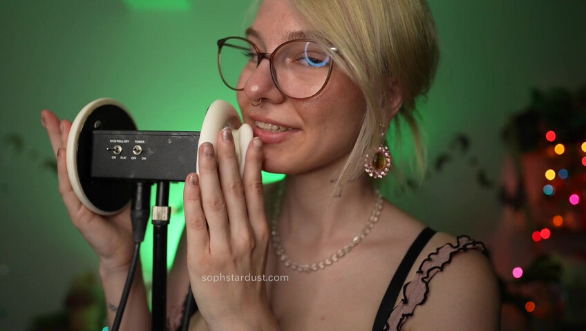 Soph Stardust ASMR - Ear licking, Kissing, Touching, Wet & Dry, Top Scratching