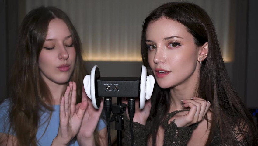 Dainty Wilder - 2 Girls, 1 3Dio mic... (ft. ‪DiddlyASMR‬) | SFW