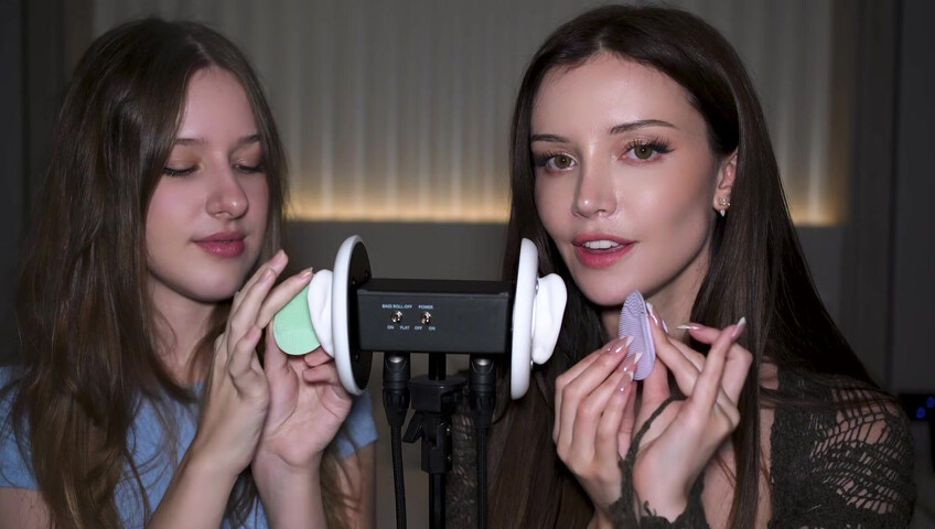 Dainty Wilder - 2 Girls, 1 3Dio mic... (ft. ‪DiddlyASMR‬) | SFW