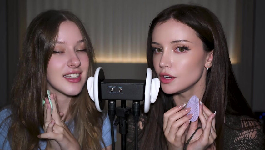 Dainty Wilder - 2 Girls, 1 3Dio mic... (ft. ‪DiddlyASMR‬) | SFW