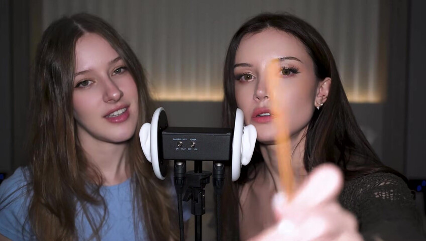 Dainty Wilder - 2 Girls, 1 3Dio mic... (ft. ‪DiddlyASMR‬) | SFW
