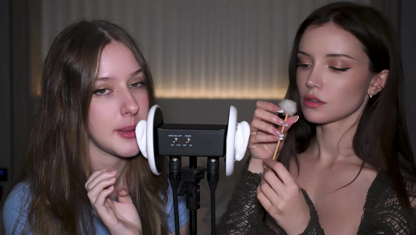Dainty Wilder - 2 Girls, 1 3Dio mic... (ft. ‪DiddlyASMR‬) | SFW