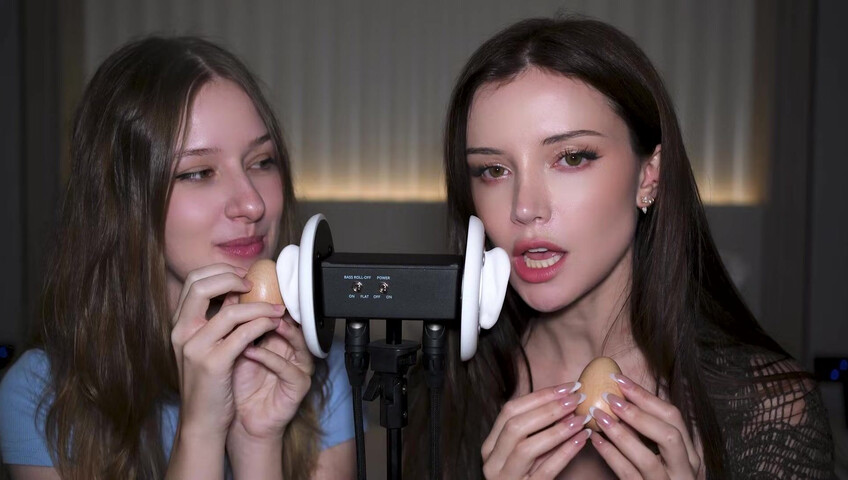 Dainty Wilder - 2 Girls, 1 3Dio mic... (ft. ‪DiddlyASMR‬) | SFW