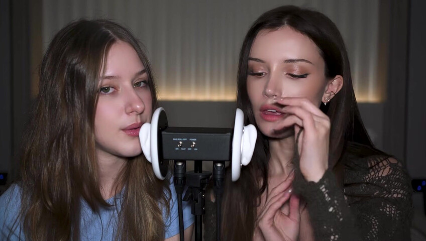 Dainty Wilder - 2 Girls, 1 3Dio mic... (ft. ‪DiddlyASMR‬) | SFW