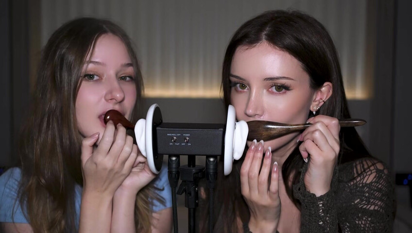 Dainty Wilder - 2 Girls, 1 3Dio mic... (ft. ‪DiddlyASMR‬) | SFW