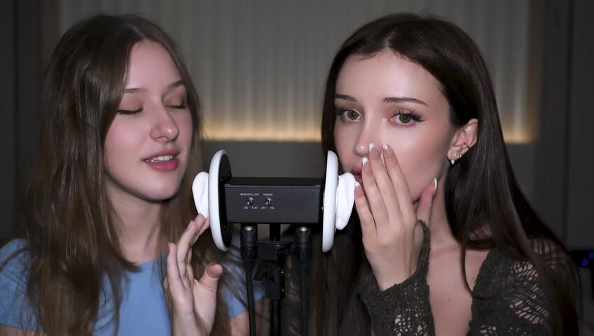 Dainty Wilder - 2 Girls, 1 3Dio mic... (ft. ‪DiddlyASMR‬) | SFW
