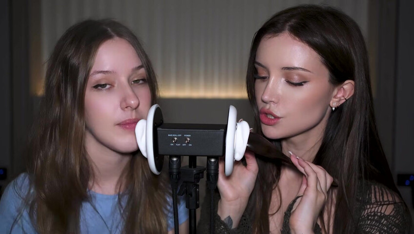 Dainty Wilder - 2 Girls, 1 3Dio mic... (ft. ‪DiddlyASMR‬) | SFW