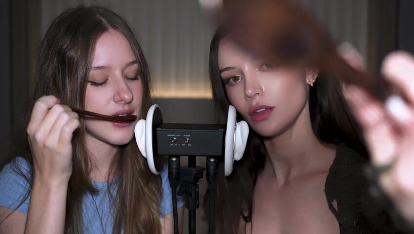 Dainty Wilder - 2 Girls, 1 3Dio mic... (ft. ‪DiddlyASMR‬) | SFW