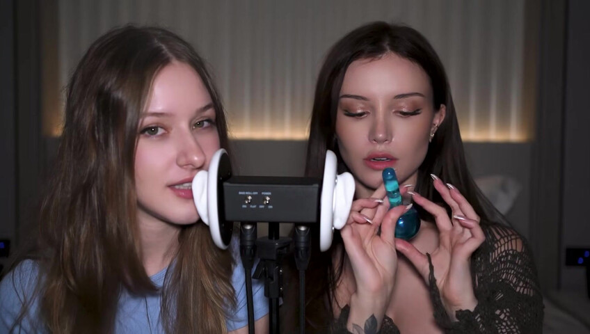 Dainty Wilder - 2 Girls, 1 3Dio mic... (ft. ‪DiddlyASMR‬) | SFW