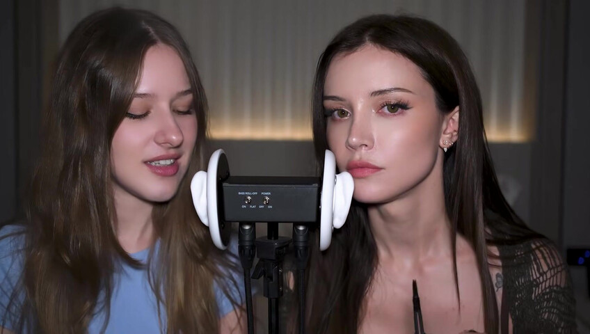 Dainty Wilder - 2 Girls, 1 3Dio mic... (ft. ‪DiddlyASMR‬) | SFW