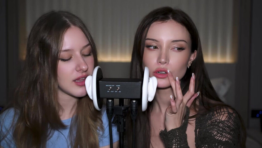 Dainty Wilder - 2 Girls, 1 3Dio mic... (ft. ‪DiddlyASMR‬) | SFW