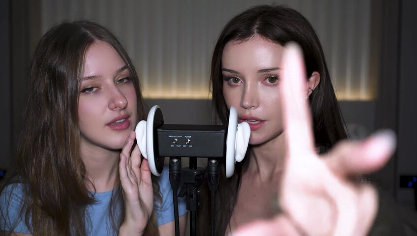 Dainty Wilder - 2 Girls, 1 3Dio mic... (ft. ‪DiddlyASMR‬) | SFW