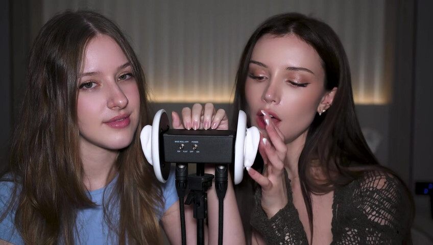 Dainty Wilder - 2 Girls, 1 3Dio mic... (ft. ‪DiddlyASMR‬) | SFW