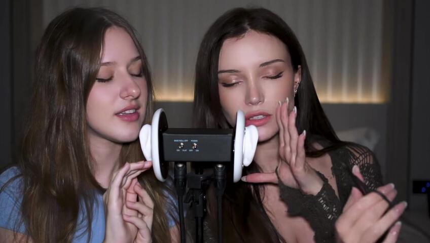 Dainty Wilder - 2 Girls, 1 3Dio mic... (ft. ‪DiddlyASMR‬) | SFW