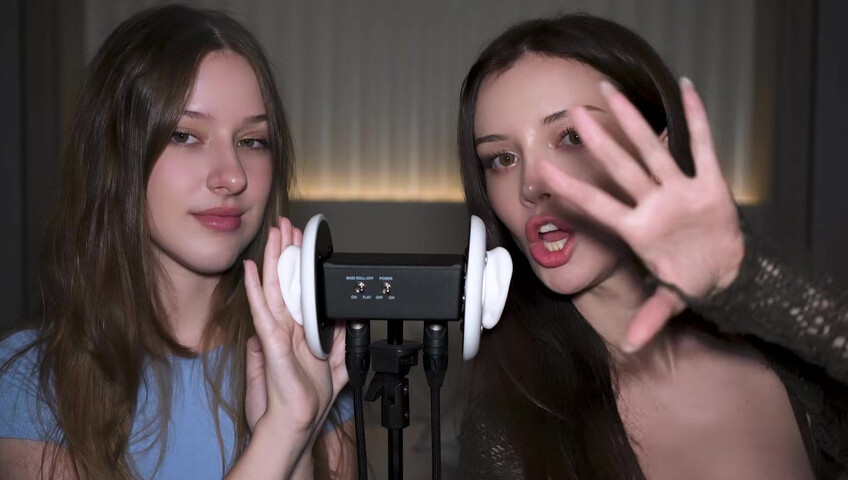 Dainty Wilder - 2 Girls, 1 3Dio mic... (ft. ‪DiddlyASMR‬) | SFW