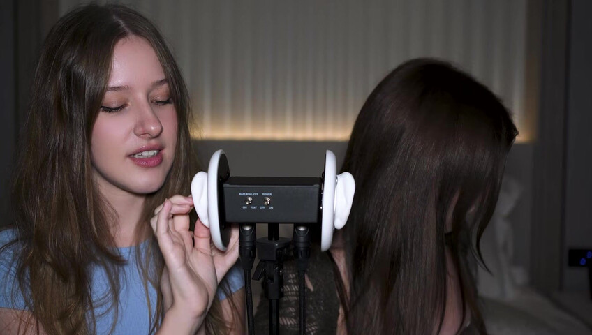 Dainty Wilder - 2 Girls, 1 3Dio mic... (ft. ‪DiddlyASMR‬) | SFW