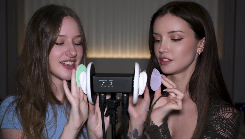 Dainty Wilder - 2 Girls, 1 3Dio mic... (ft. ‪DiddlyASMR‬) | SFW