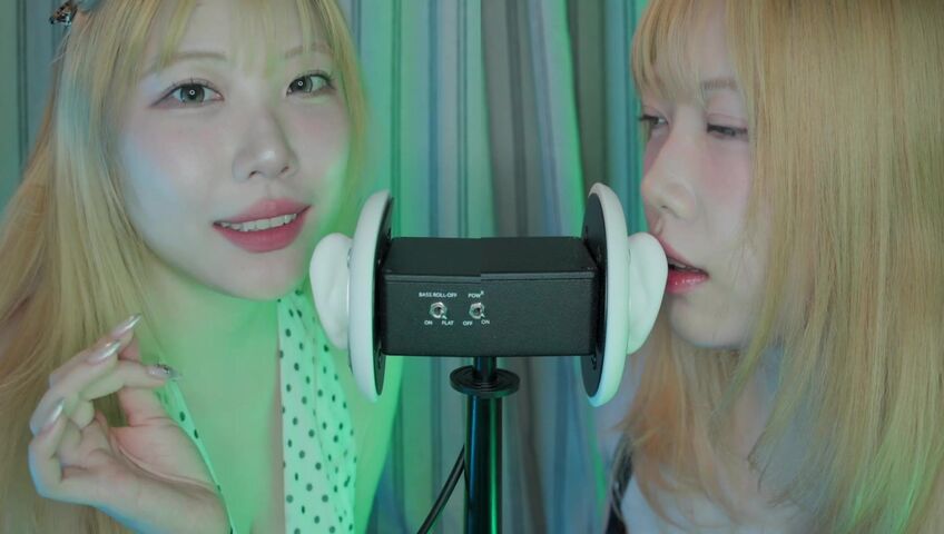 DOOBOO ASMR - 26 Feb 2026 -ASMR Twins Tease the 3DIO Microphone! (No Talking, Ear Licking, Kisses) (Patreon)