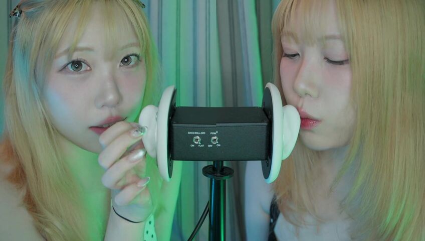 DOOBOO ASMR - 26 Feb 2026 -ASMR Twins Tease the 3DIO Microphone! (No Talking, Ear Licking, Kisses) (Patreon)