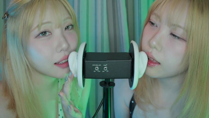 DOOBOO ASMR - 26 Feb 2026 -ASMR Twins Tease the 3DIO Microphone! (No Talking, Ear Licking, Kisses) (Patreon)