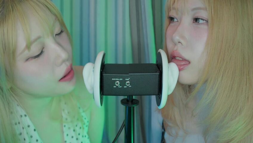 DOOBOO ASMR - 26 Feb 2026 -ASMR Twins Tease the 3DIO Microphone! (No Talking, Ear Licking, Kisses) (Patreon)