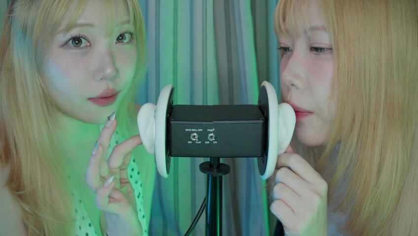 DOOBOO ASMR - 26 Feb 2026 -ASMR Twins Tease the 3DIO Microphone! (No Talking, Ear Licking, Kisses) (Patreon)