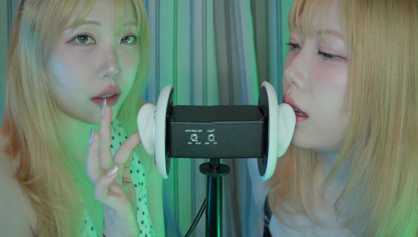 DOOBOO ASMR - 26 Feb 2026 -ASMR Twins Tease the 3DIO Microphone! (No Talking, Ear Licking, Kisses) (Patreon)