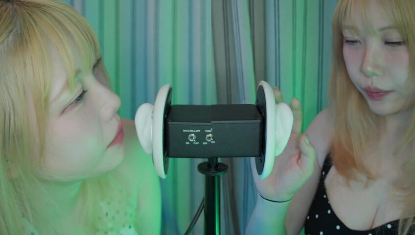 DOOBOO ASMR - 26 Feb 2026 -ASMR Twins Tease the 3DIO Microphone! (No Talking, Ear Licking, Kisses) (Patreon)