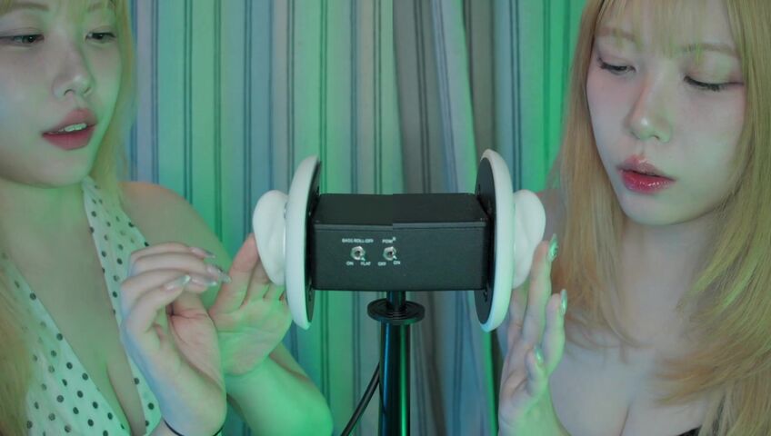 DOOBOO ASMR - 26 Feb 2026 -ASMR Twins Tease the 3DIO Microphone! (No Talking, Ear Licking, Kisses) (Patreon)